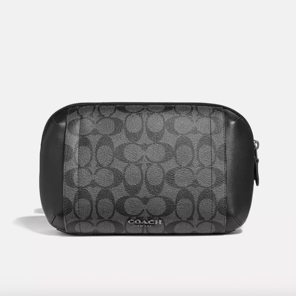 Graham Utility Pack In Signature Canvas in Gunmetal/Charcoal/Black - Picture 1 of 1